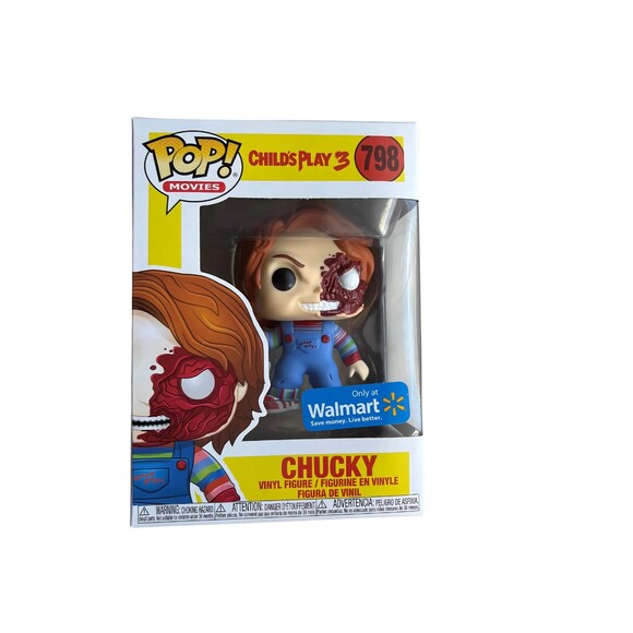 Funko Pop Movies Chucky #798 Child’s Play 3 Walmart Exclusive 2019 Horror Vinyl - Picture 2 of 7